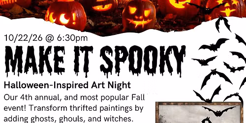 Make It Spooky: Art Event at POP!