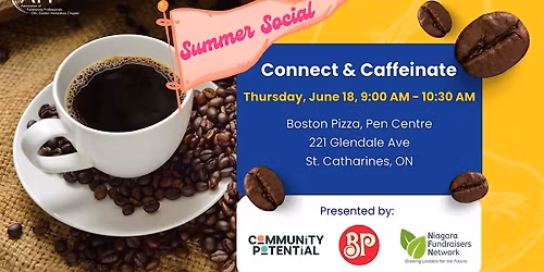 Niagara Fundraisers Network - Connect & Caffeinate - June Social