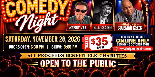 Brigantine Elks Comedy Night 2026