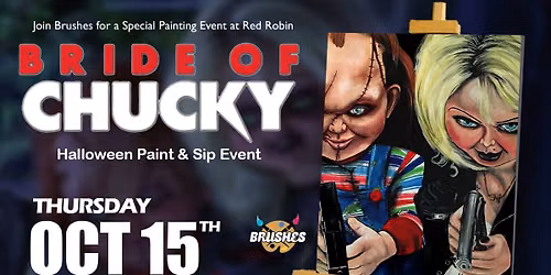 Bride of Chucky Paint & Sip Night at Red Robin Schererville