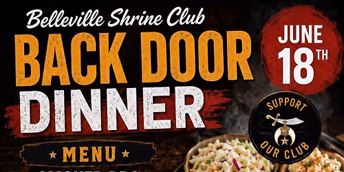 Back Door Dinner Fundraiser $20