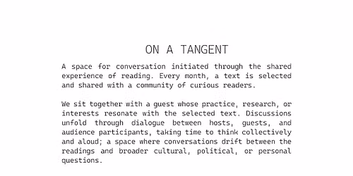 On a Tangent 02