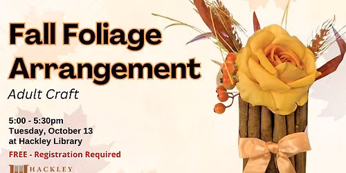 Fall Foliage Arrangement - Adult Craft