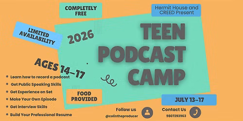 Free Teen Podcast Camp