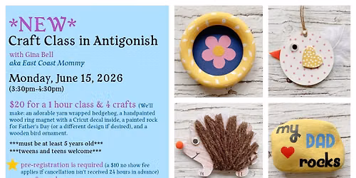 Craft Class for Kids, Tweens, and Teens