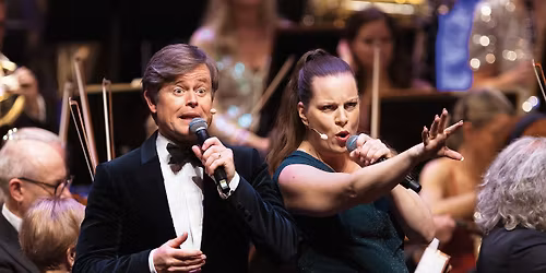 NYT\u00c5RSKONCERT, fremragende underholdning, Lise Baastrup og Caspar Phillipson, Aarhus Symfoniorkester