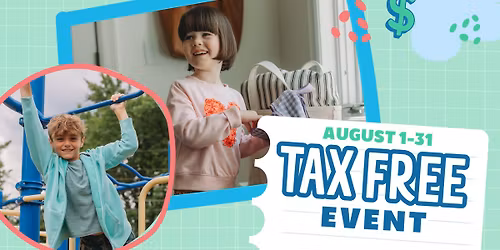 Tax-Free Shopping Event - LAST 3 DAYS!