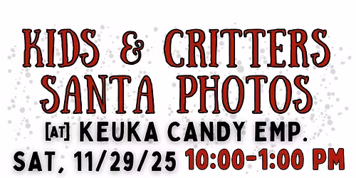 Kid & Critter Photos with Santa
