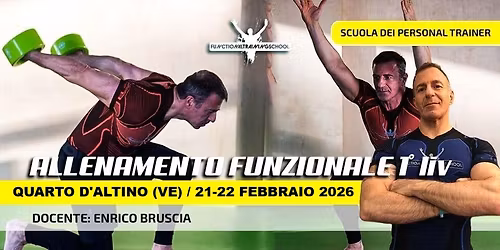 Corso Allenamento Funzionale 1\u00b0Livello, Quarto D'Altino (VE) 21-22 Febbraio 2026