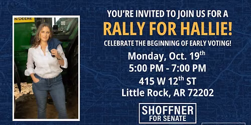 Pulaski County: Rally for Hallie in Little Rock!