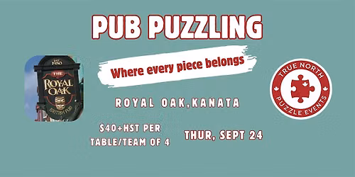 Pub Puzzling, Kanata - Sept 24, 2026