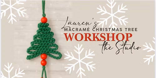 Christmas Macram\u00e9 Tree Workshop at the Studio | Portsmouth