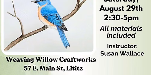 Watercolor Pencil Bird Workshop