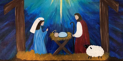 \u2728 Merry & Bright Holiday Season Savings! - Nativity Canvas Paint & Sip Class
