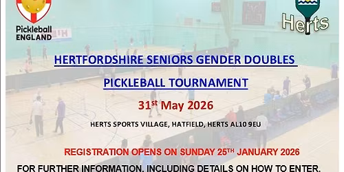 Herts Senior (over 60) gender doubles tournament 