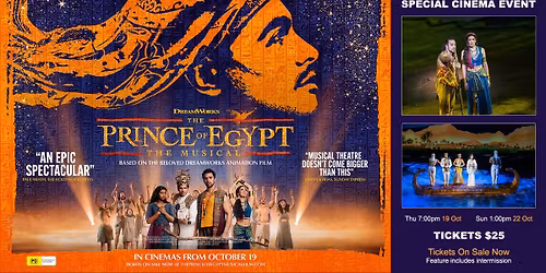 The Prince of Egypt at Argyle Theatre at Babylon Village