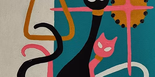 Paint Mid-Century Modern Cats!