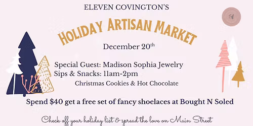 Holiday Artisan Market with Madison Sophia Jewelry