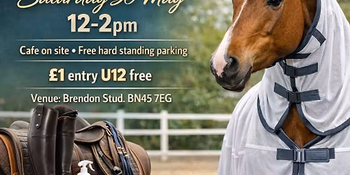 Pyecombe Tack Sale Outdoor 12-2pm Sat. 30th May 2026