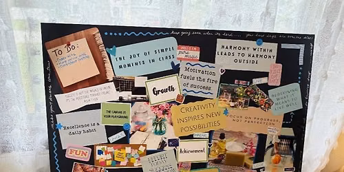 Mid-Year Reset Vision Board Class @ Three Blue Brushes Studio