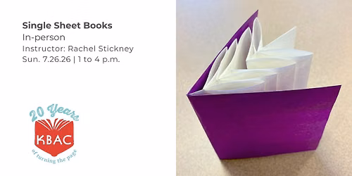 Workshop - Single Sheet Books