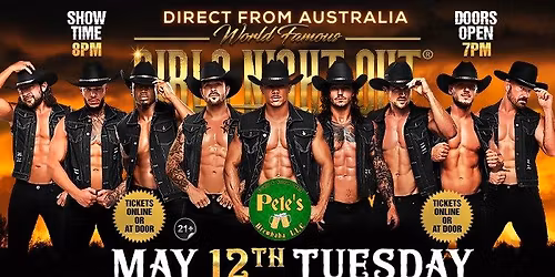 May 12th: Williston, ND - MAGIC HUNKS AUSTRALIA TAKEOVER at Pete's Brewhaha