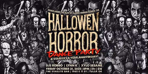 Starlite's Halloween Horror Dance Party & 8 Year Anniversary