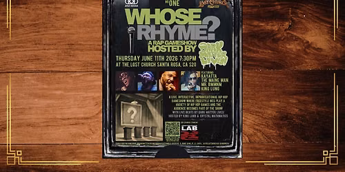Whose Rhyme? Hip Hop Gameshow hosted by Dark Matter Lives! Episode 1 - SR