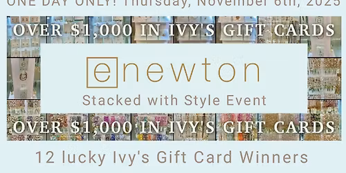 enewton ~ Stacked with Style Event ~ Over $1,000 Ivy's Gift Card Giveaway