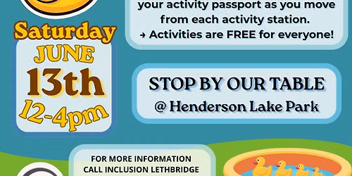 Inclusion Lethbridge @ Nature PlayFest