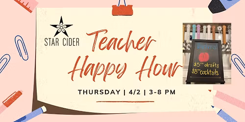All Day Teacher's Happy Hour