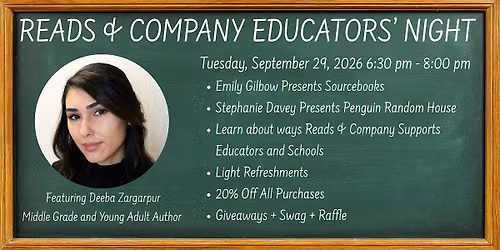 Back To School Educators' Night with Reads & Company