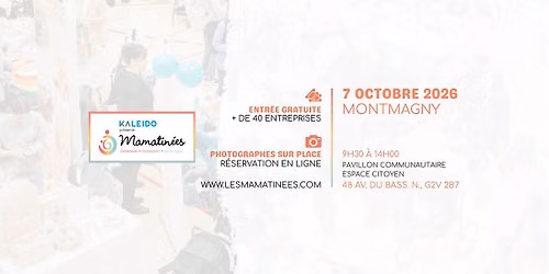 Mamatin\u00e9e Montmagny - 7 octobre 2026