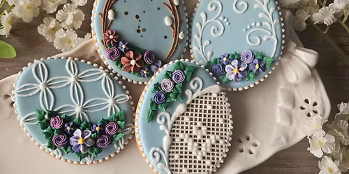 Blue Easter eggs cookie class (intermediate)