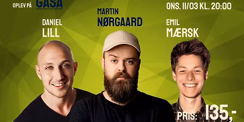 Oplev Martin N\u00f8rgaard, Daniel Lill & Emil M\u00e6rsk p\u00e5 G.A.S.A. Odense