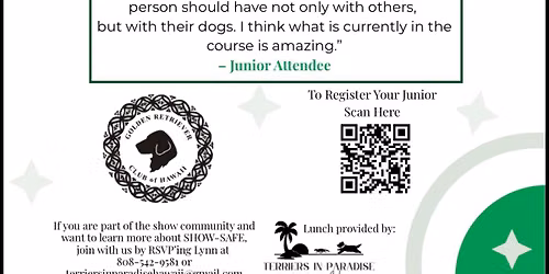 Honolulu HI: Jr. Education and Handling Course