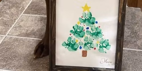 Paint With Your Pup- Christmas Edition! 