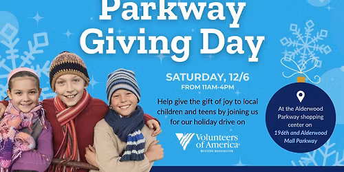 Toy Drive - Parkway Giving Day!! (Alderwood Mall)