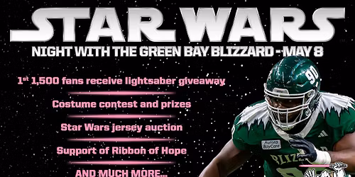 Green Bay Blizzard Star Wars Night vs Quad City Steamwheelers