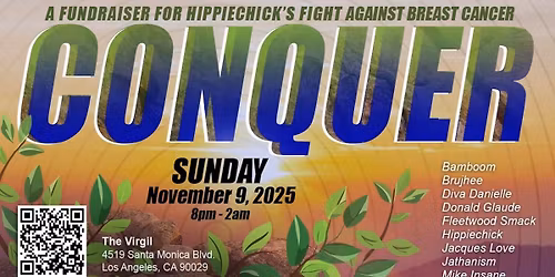 CONQUER- FUNDY FOR HIPPIECHICK - SET TIMES ANNOUNCED