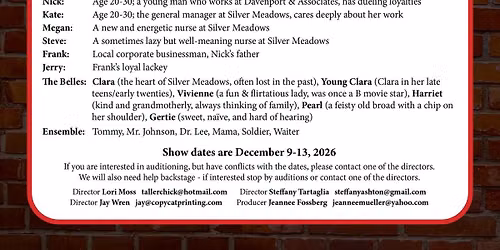 Auditions for \u201cSilver Belles\u201d