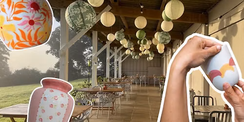 Pottery Painting on the Terrace