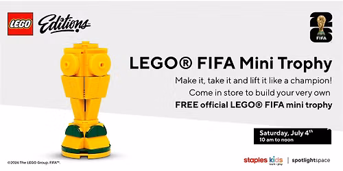LEGO\u00ae FIFA Mini Trophy at Staples Store 151