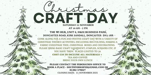 CHRISTMAS CRAFT DAY