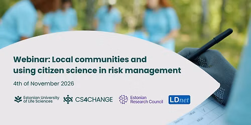 Webinar: Local communities and using citizen science in risk management