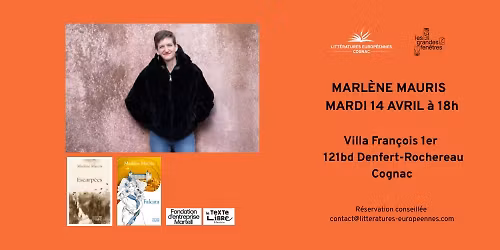 Marl\u00e8ne Mauris, autrice suisse, de retour \u00e0 Cognac