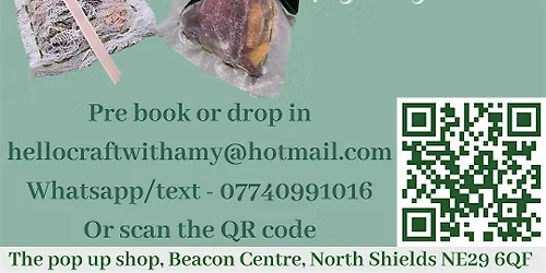 Potpourri pouches - drop in workshop - Craft with Amy