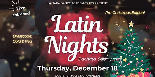 Donderdag 18 December: Latin Nights @ PJs! Pre-Christmas Edition!