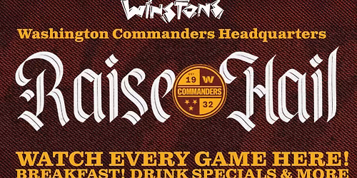 Washington Commanders Football at WinstonsOB 