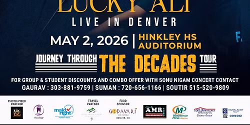 Lucky Ali - LIVE in Denver [Journey through the Decades Tour]